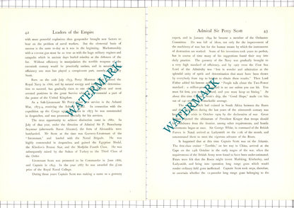 Admiral Sir Percy Scott  - 1920's Article / Print