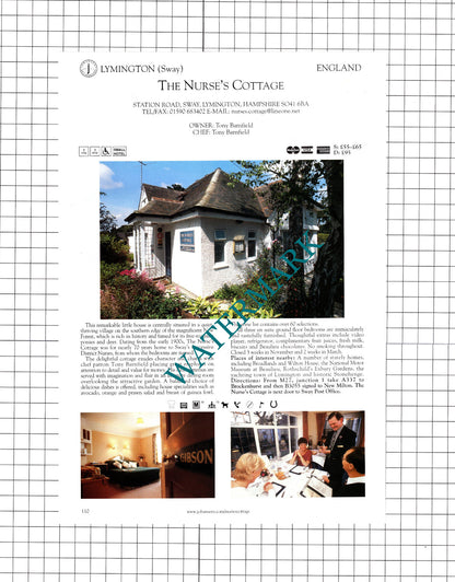 Moor View House Lydford Devon / The Nurse's Cottage Sway Lymington -2001 Cutting