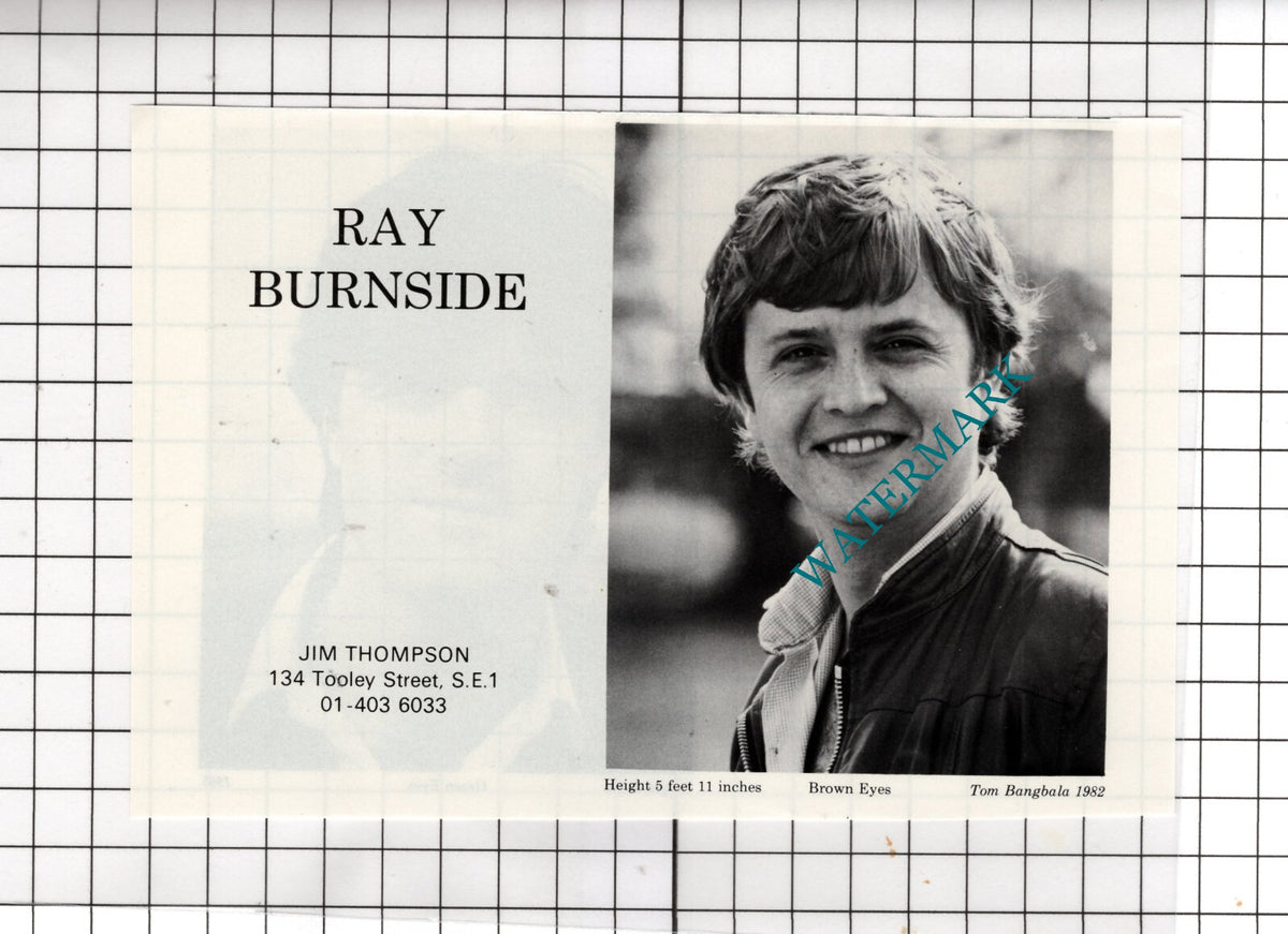 Ian Burns Actor / Ray Burnside Actor - 1986 Advert