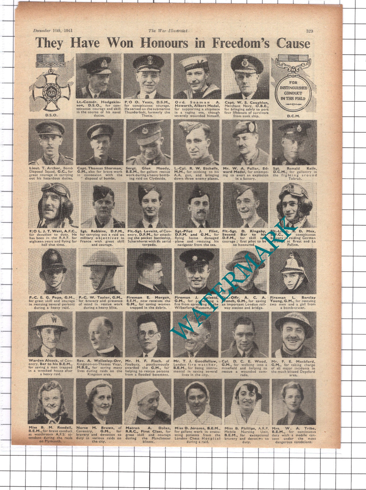Ronald Kells Etchells Loveitt Kingaby Coletta Wellesley-Orr - 1941 Clipping