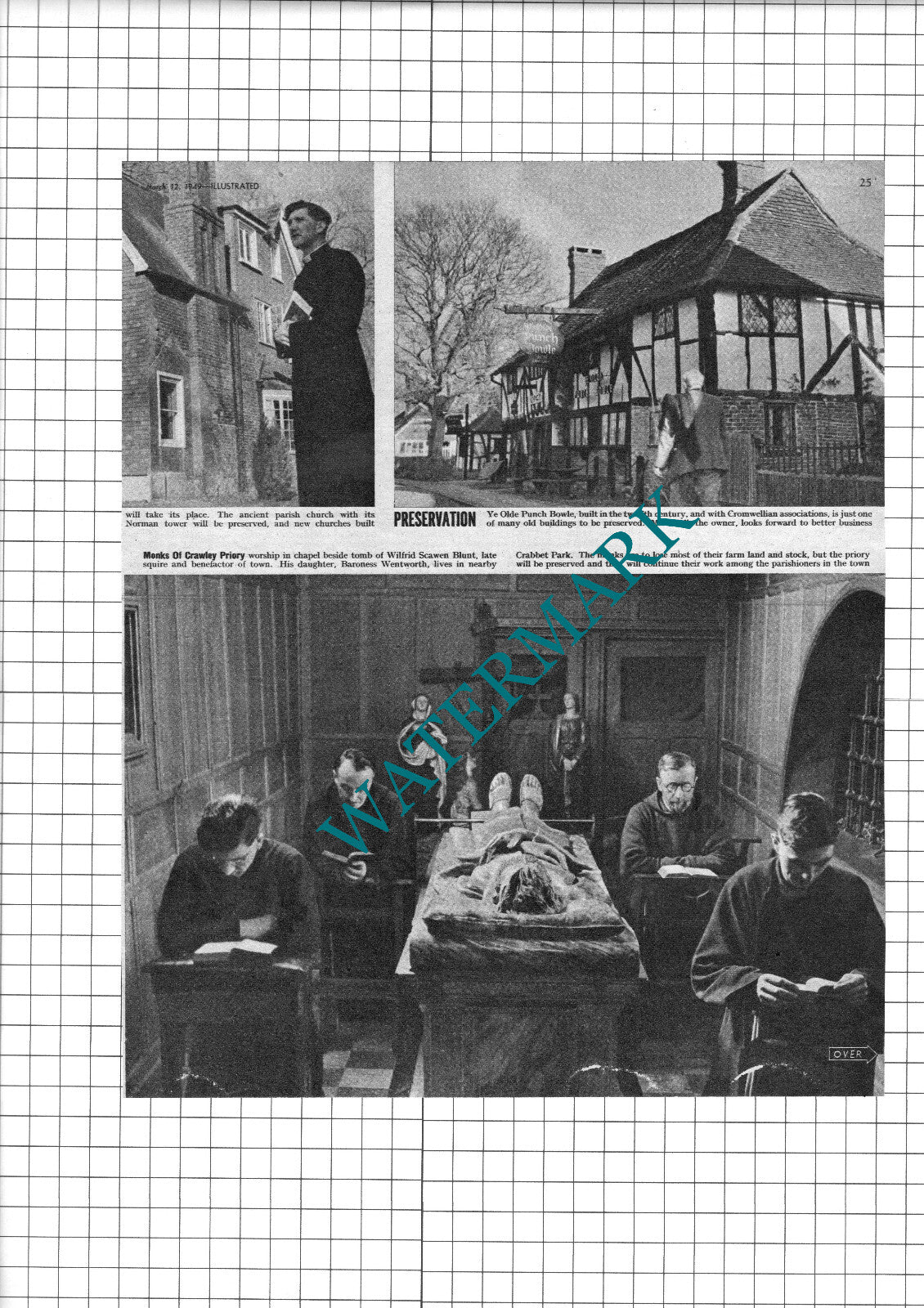 Crawley Sussex  Daniel Spittle Sir Thomas Bennett Couper  Priory - 1949 Article