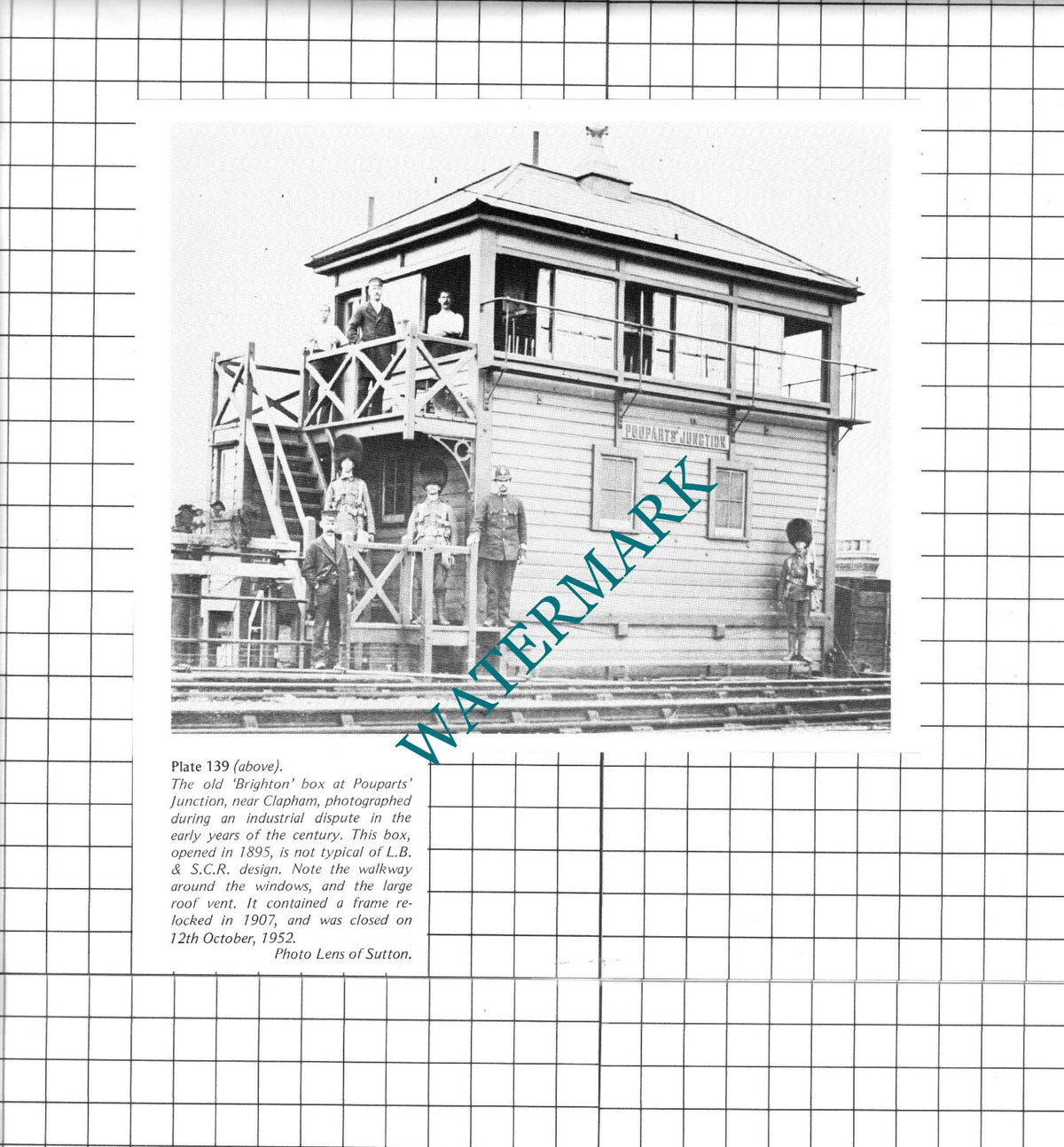 Pouparts Junction Railway Signal Box - 1970s Clipping / Print