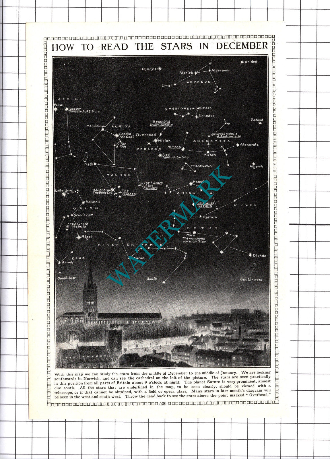 Stars In Norwich In December - c.1930s Cutting