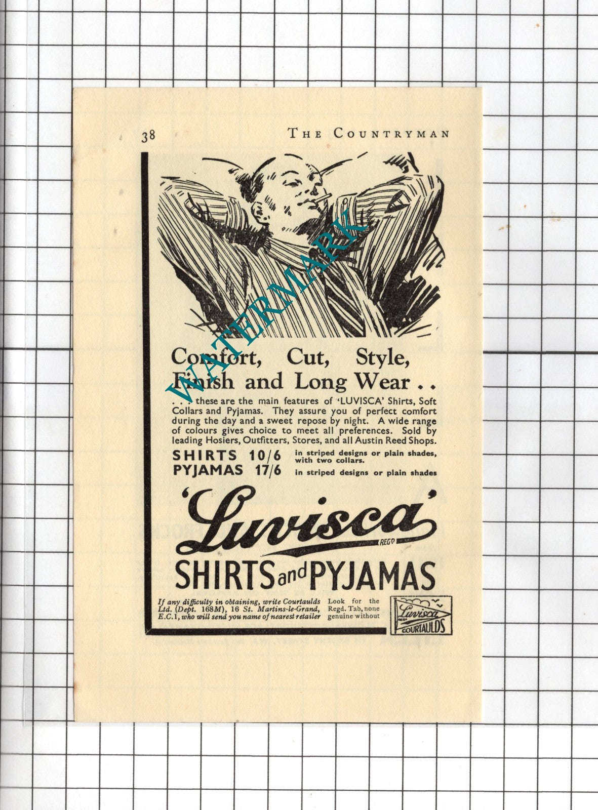 Luvisca Advert - 1935 Small Clipping