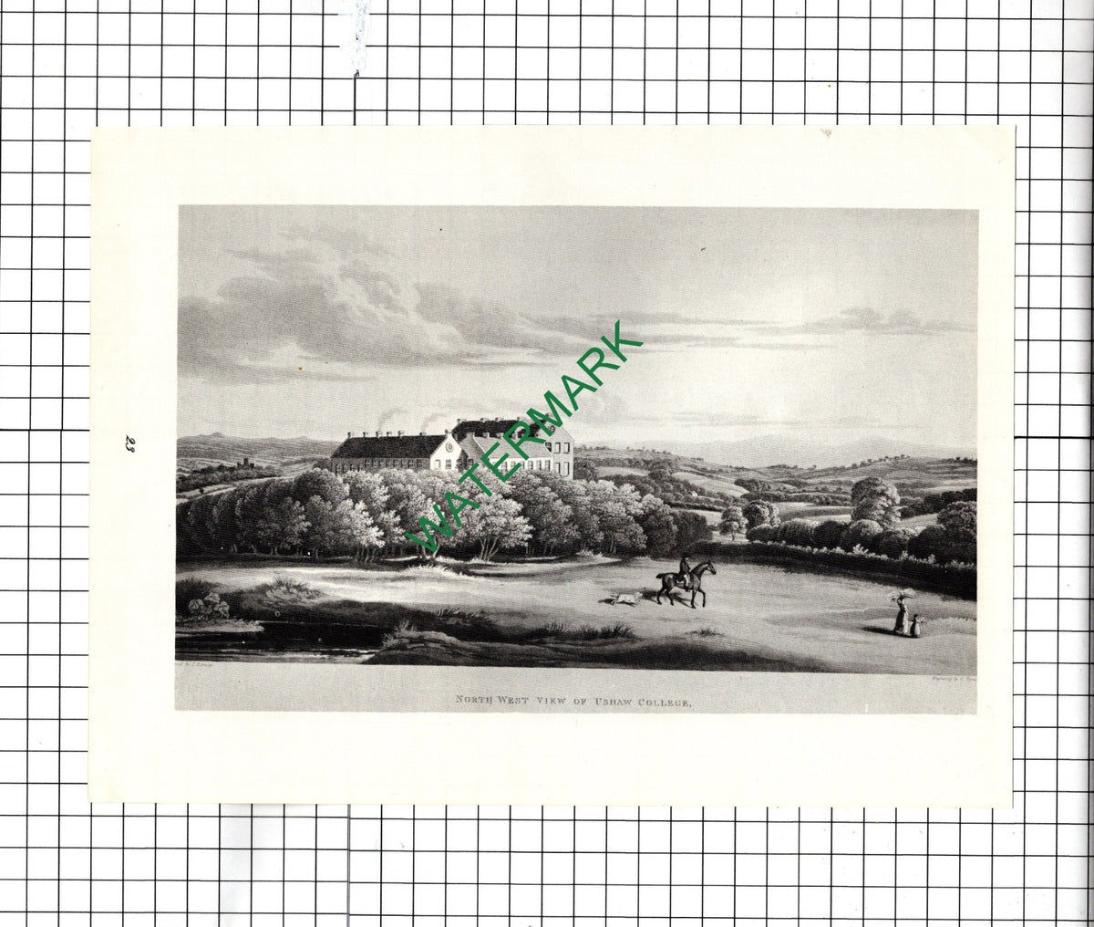 Ushaw College County Durham -  1969 Illustration / Clipping