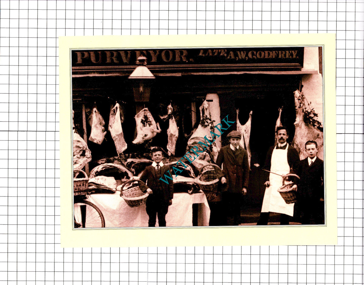 G H Pike Butcher Shop Market Lavington Wiltshire    - Print