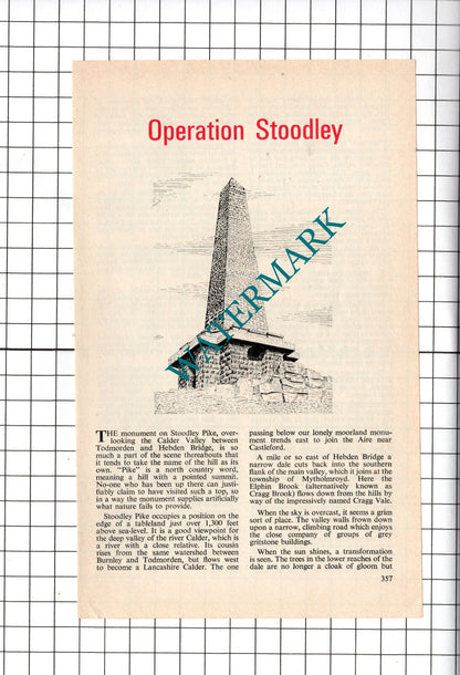 Stoodley Pike Monument - 1974 Small Article