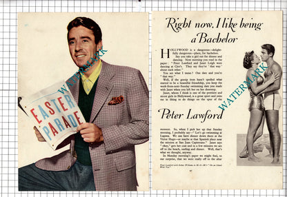 Peter Lawford Actor - c.1948 Article