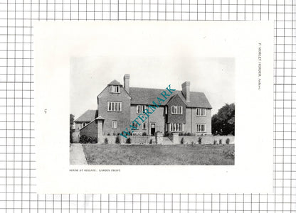 Reigate Surrey House Mr P Morley Horder Architect -  1911 Article