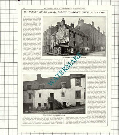 Provand's Lordship Glasgow / Trongate Glasgow - 1904 Article