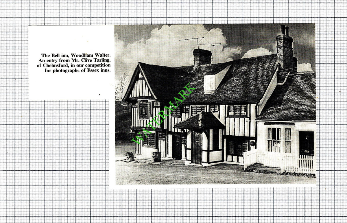 The Bell Inn Woodham Walter Essex  - 1968 Cutting