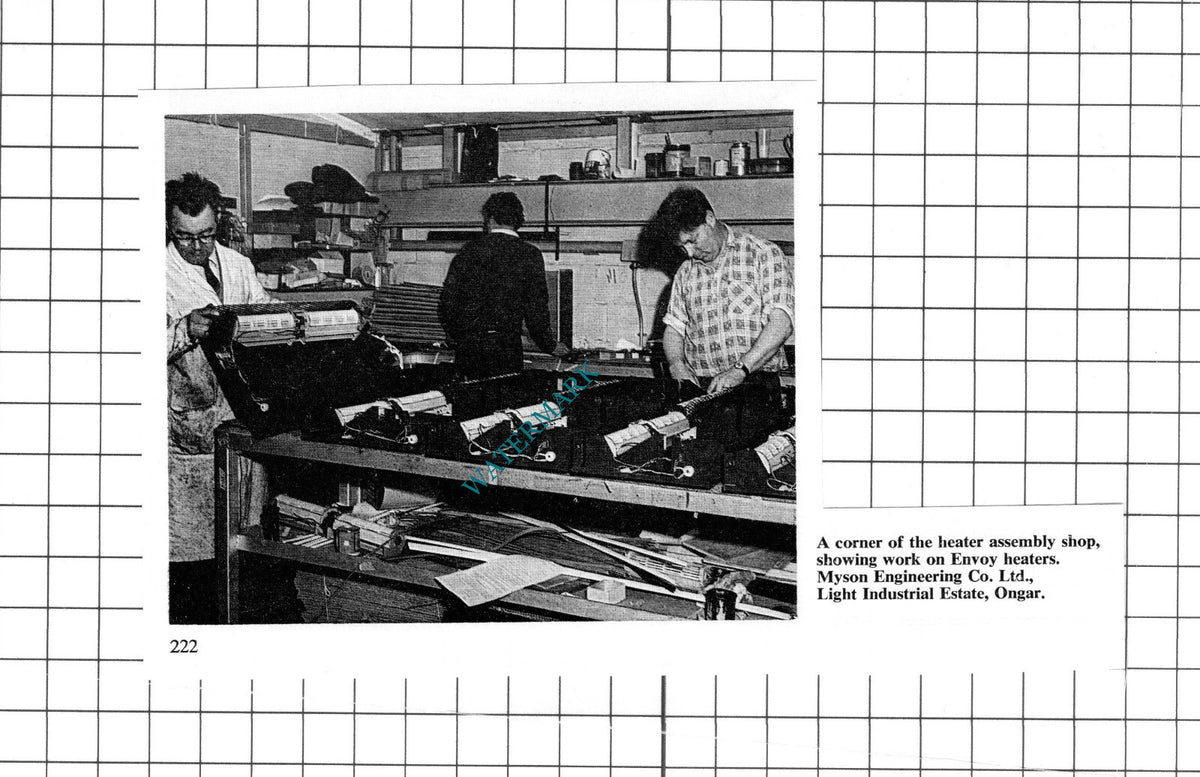Envoy Heaters Myson Engineering Co Ltd Ongar Essex   -   1967 Clipping