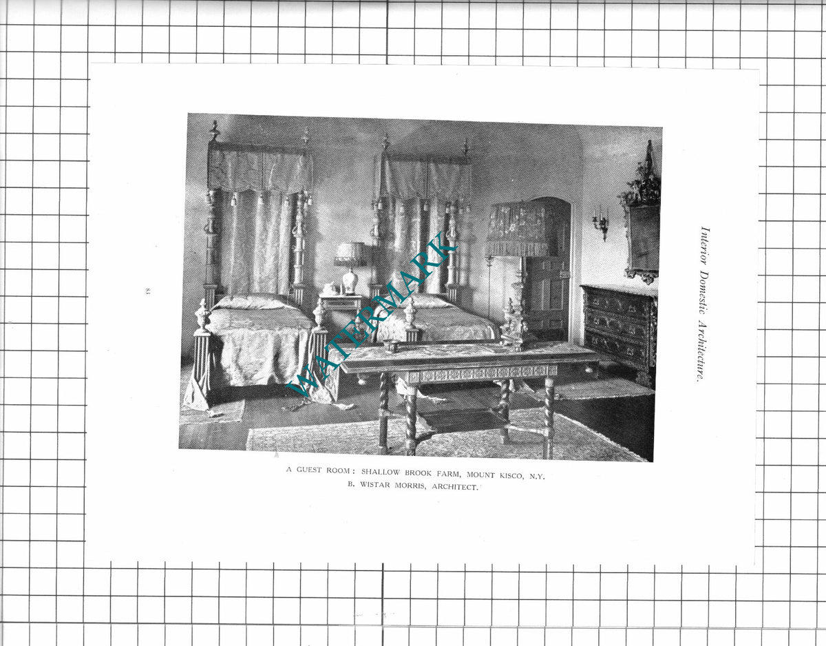 Shallow Brook Farm Mount Kisco New York Wistar Morris  - 1923 Clipping / Print