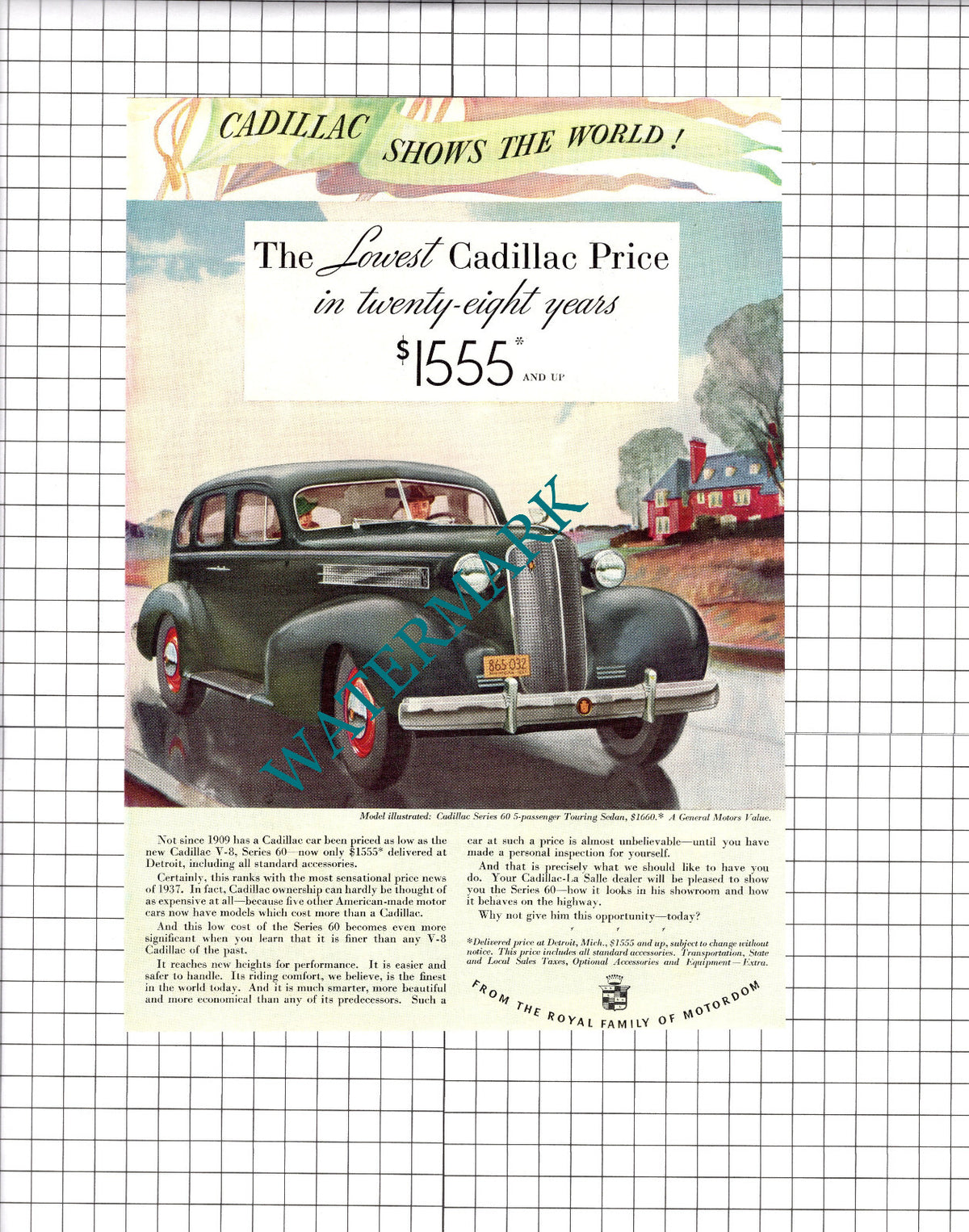 Lou Gehrig Camel Cigarettes / Cadillac Series 60 Car  -  1937 Advert