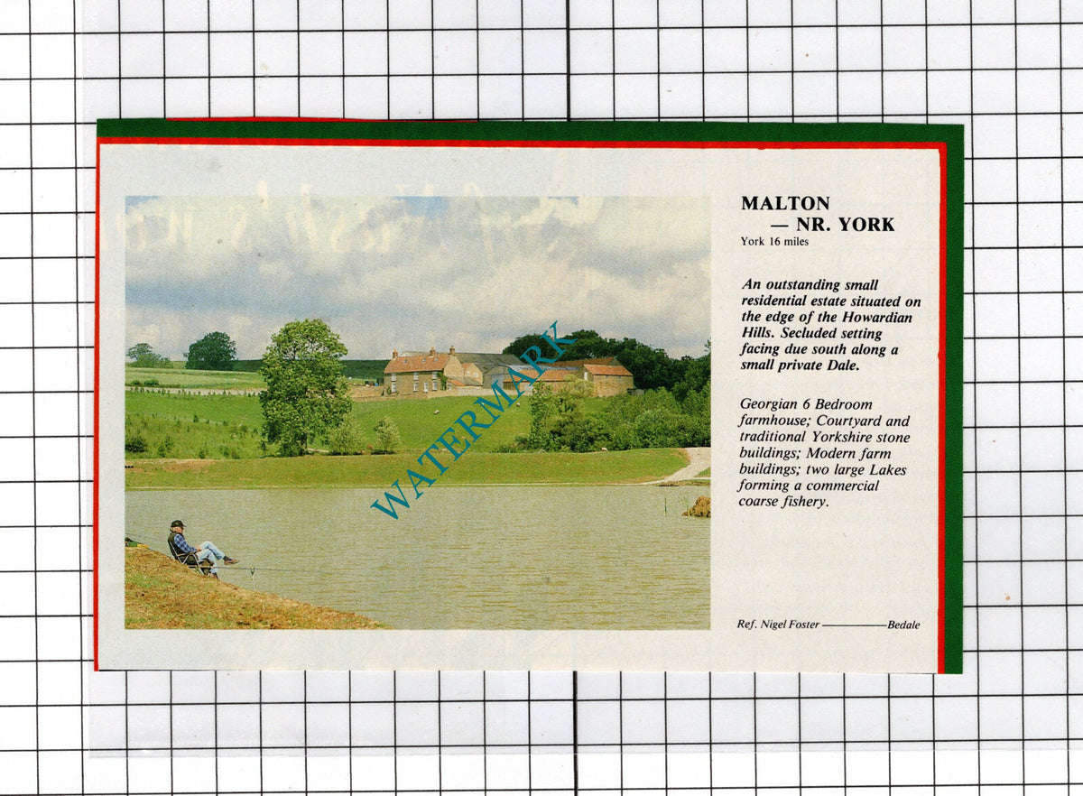 Malton Yorkshire   - 1991 House Sale Advert