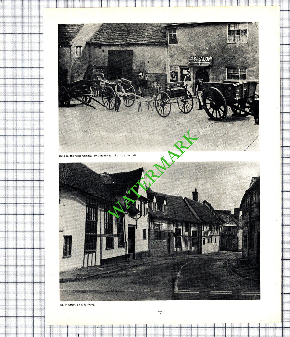 Huffey's Forge Lavenham Suffolk Charles Huffey B Deacon Carpenter  -1975 Article