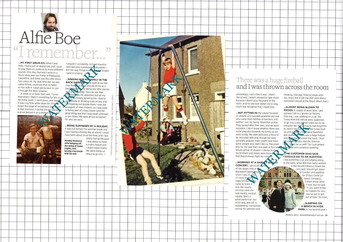 Alfie Boe - 2013 Article