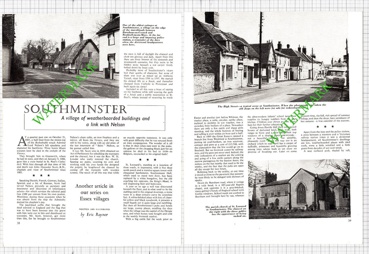 Southminster Essex  - 1965 Article