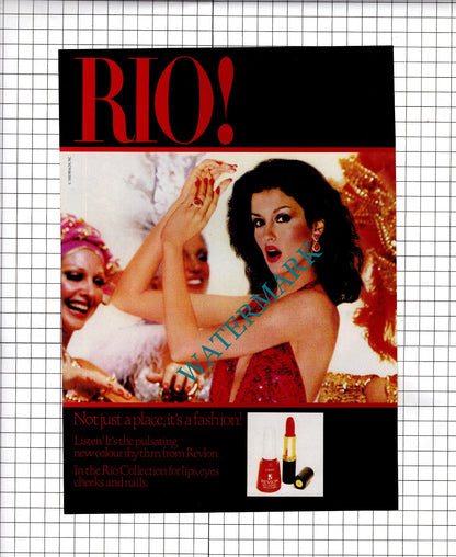 Rio Collection Revlon Two-Part VINTAGE ADVERT   - 1980