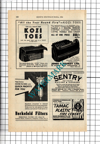 John Morris Padiham Lancashire / Jones & Sturdy Ltd Birmingham - 1954 Advert