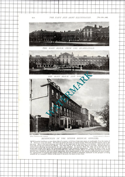 The Haslar Naval Hospital Duncan Hilston  Louisa Hogg  - 1897 Article