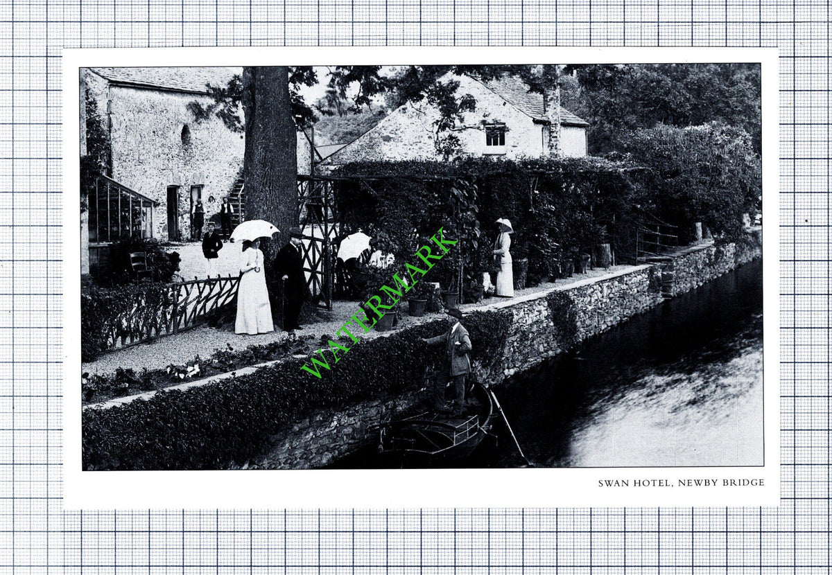 Swan Hotel Newby Bridge Cumbria  - Cutting / Print