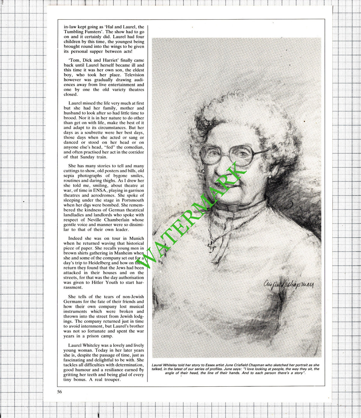 Laurel Whiteley Wallasey Essex Haley's Juveniles - 1985 Article