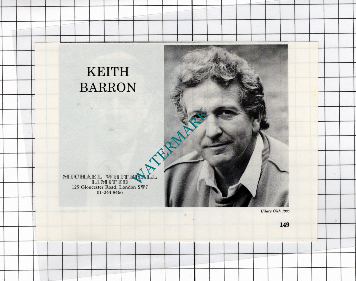 Keith Barron Actor / Alan Barry Actor - 1986 Advert