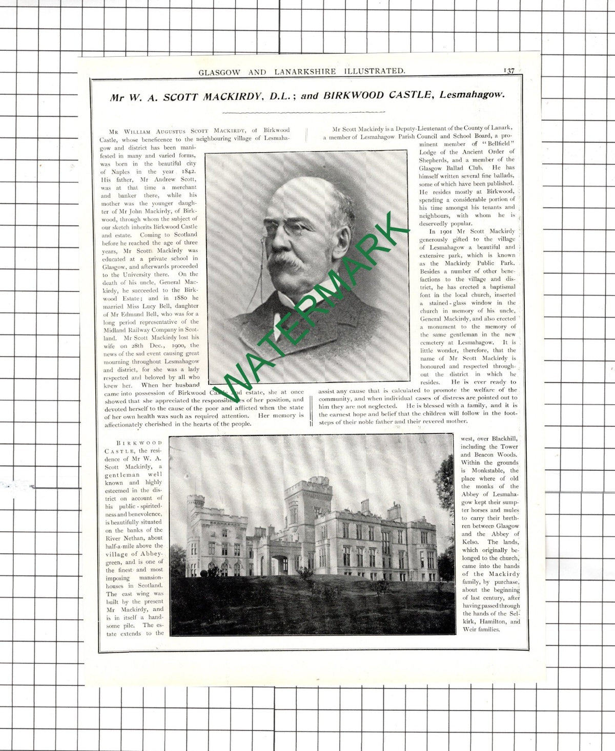 William Augustus Scott Mackirdy Birkwood / William Rorison Dalserf  1904 Article