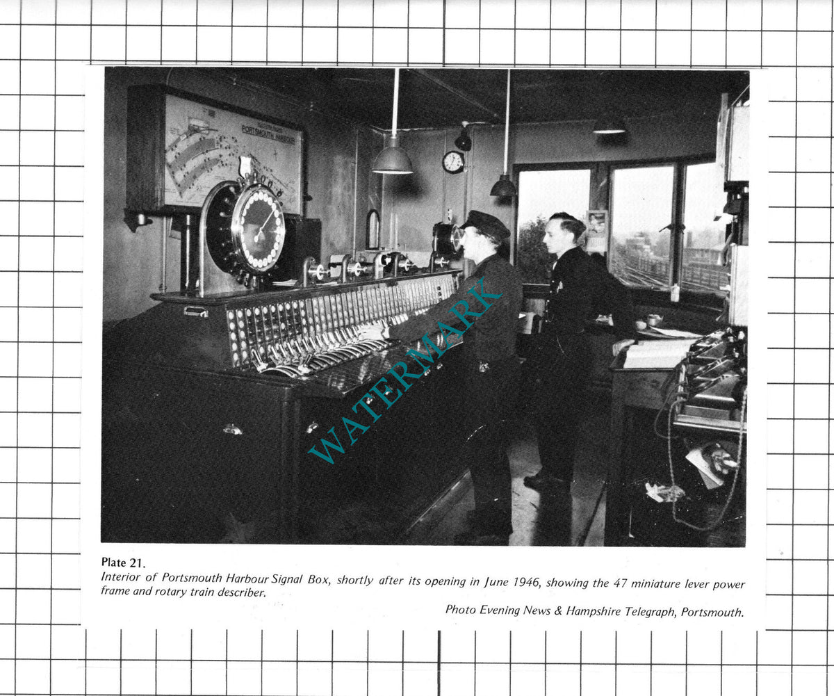 Portsmouth Harbour Railway Signal Box - 1970's Clipping / Print