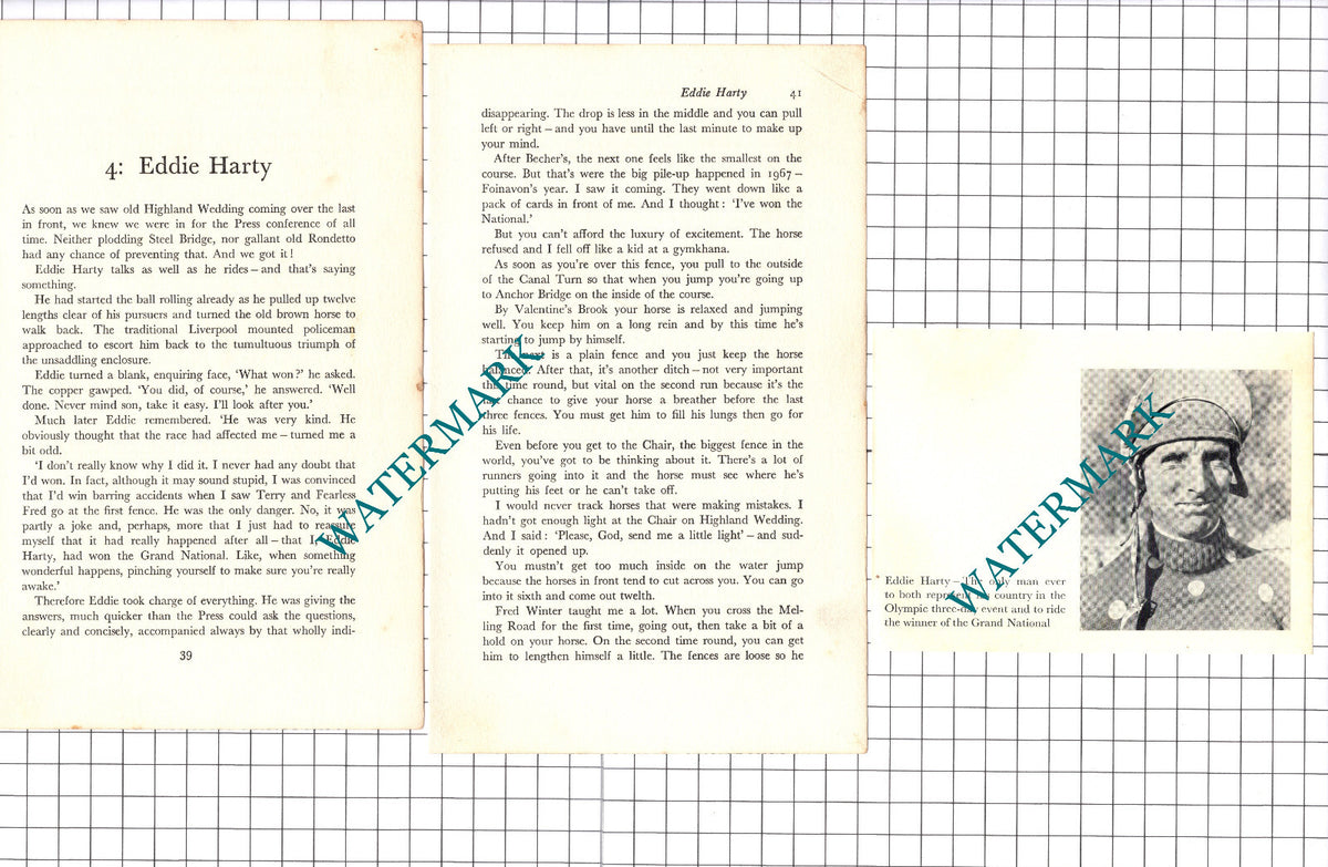 Eddie Harty  Jockey   - 1970s Article