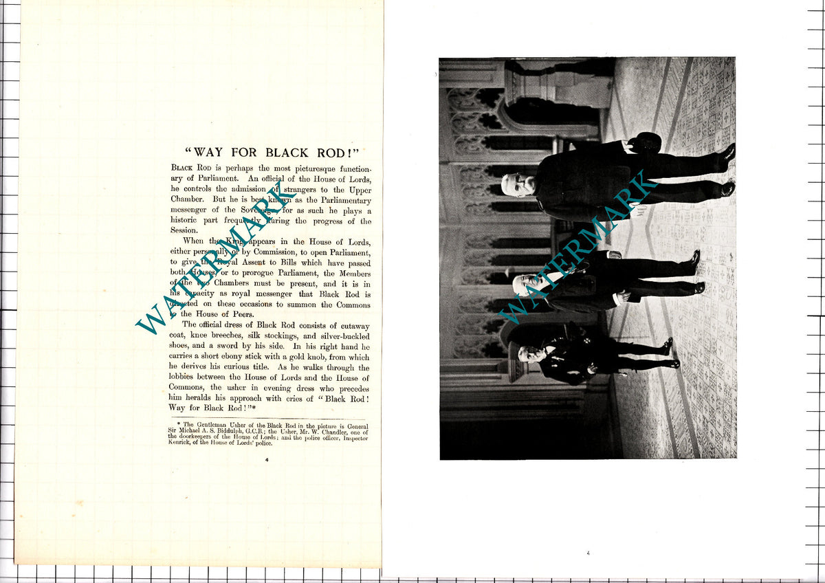 Sir Michael Biddulph Mr W Chandler Inspector Kendrick - c.1904 Article / Print