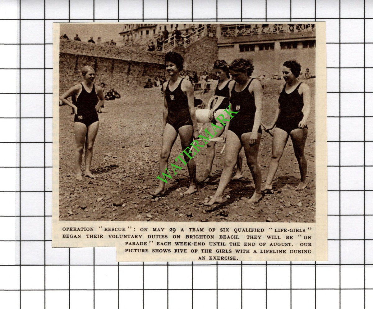 Brighton Beach Life Girls - 1954 Cutting