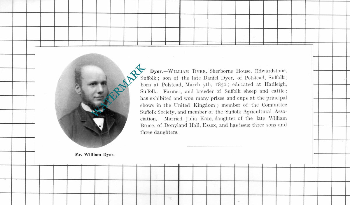 Herbert Dewing Wells Norfolk / William Dyer Edwardstone Suffolk - 1911 Clipping