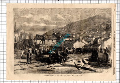 The Navvies At BALACLAVA Railway Works - 1855 Article