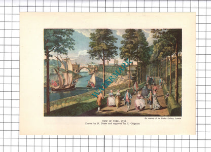 York England / Canterbury Kent   - c.1945 Book Print