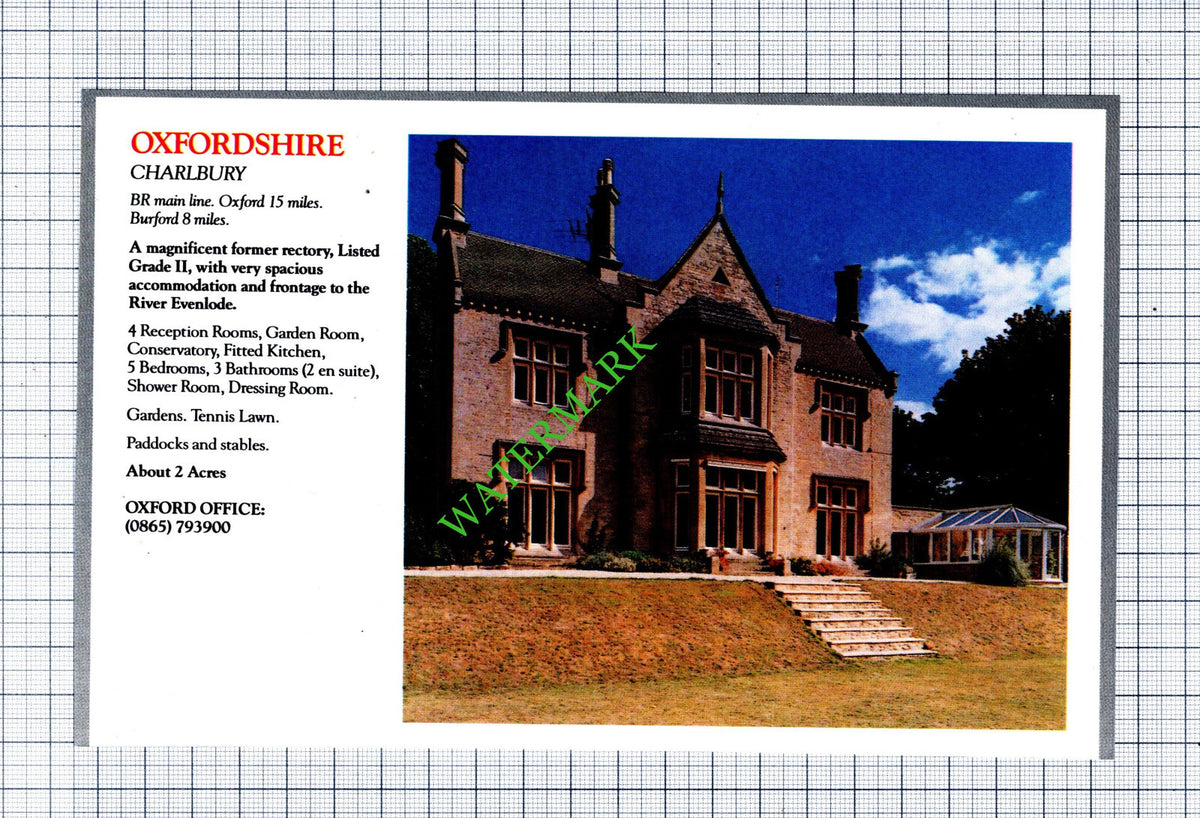 Charlbury Oxfordshire Sale Advert - 1991 Cutting