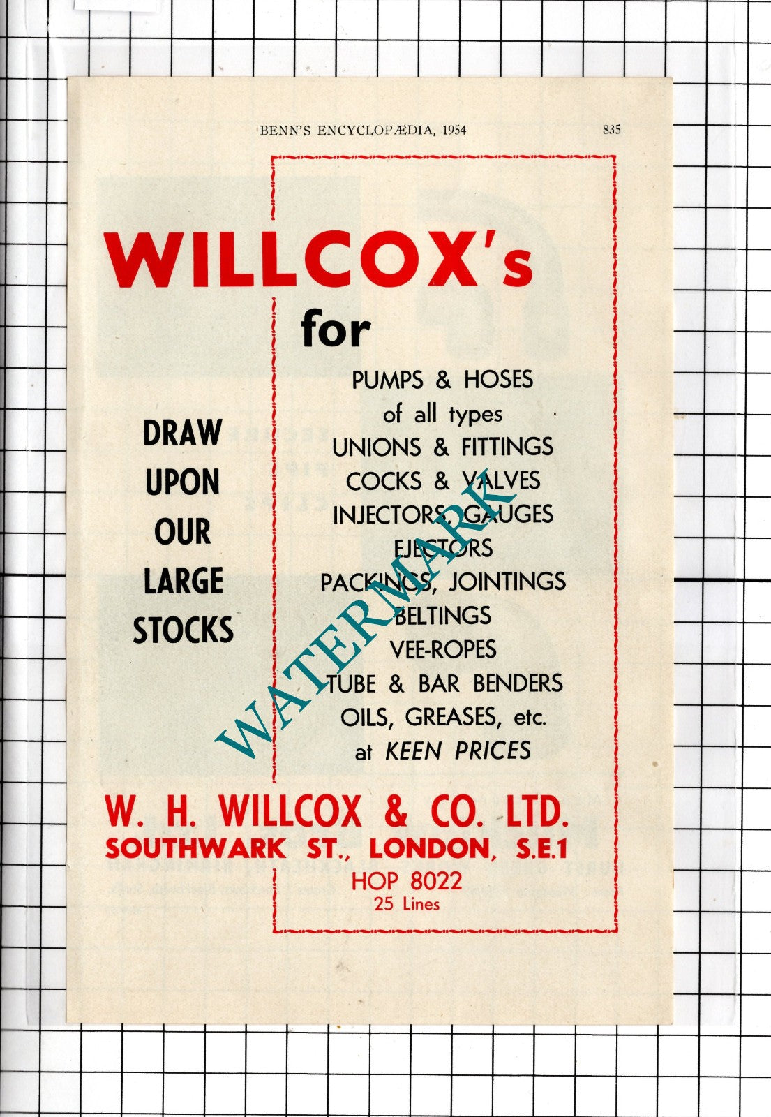 Mucklow Bros Ltd Birmingham / W H Willcox & Co Ltd London - 1954 Advert
