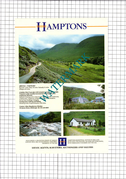 Stow On The Wold Gloucestershire / Taynuilt Argyll - 1991 House Sale Advert