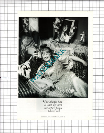 Zandra Rhodes Designer  - 1997 Article
