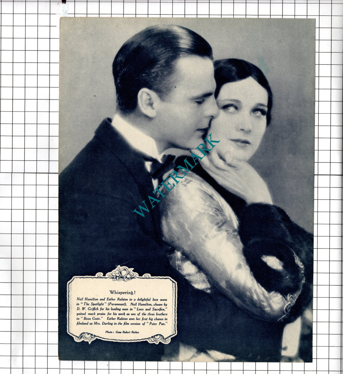 Esther Ralston Actress Neil Hamilton Actor    John Gilbert - 1929 Clipping