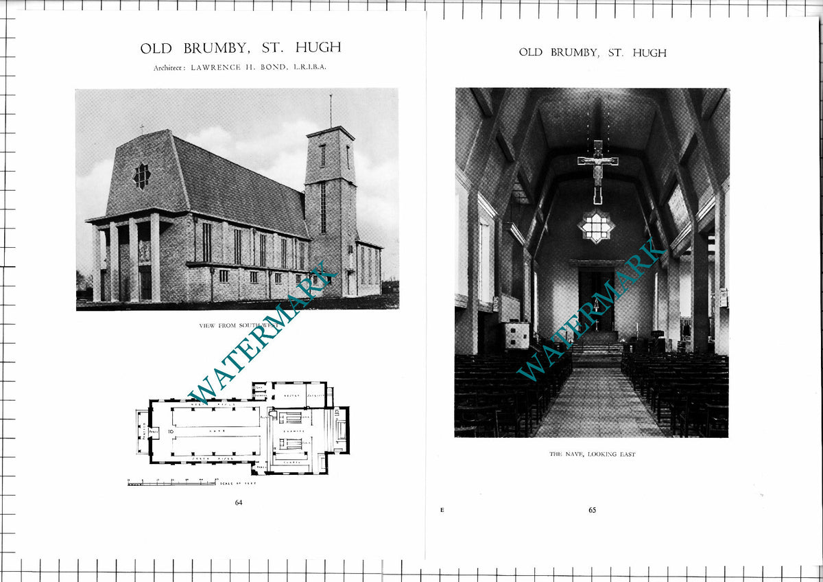 St Hugh Church Old Brumby Lawrence Bond Architect - c.1947 Article / Print