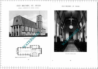 St Hugh Church Old Brumby Lawrence Bond Architect - c.1947 Article / Print