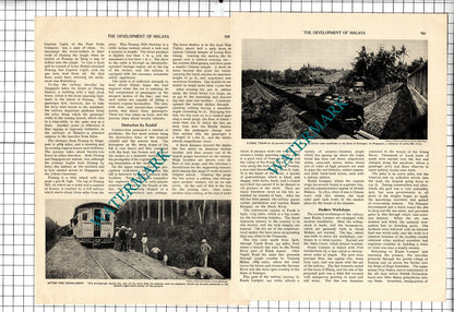 Malaya Malay State Railways - 1930's Article
