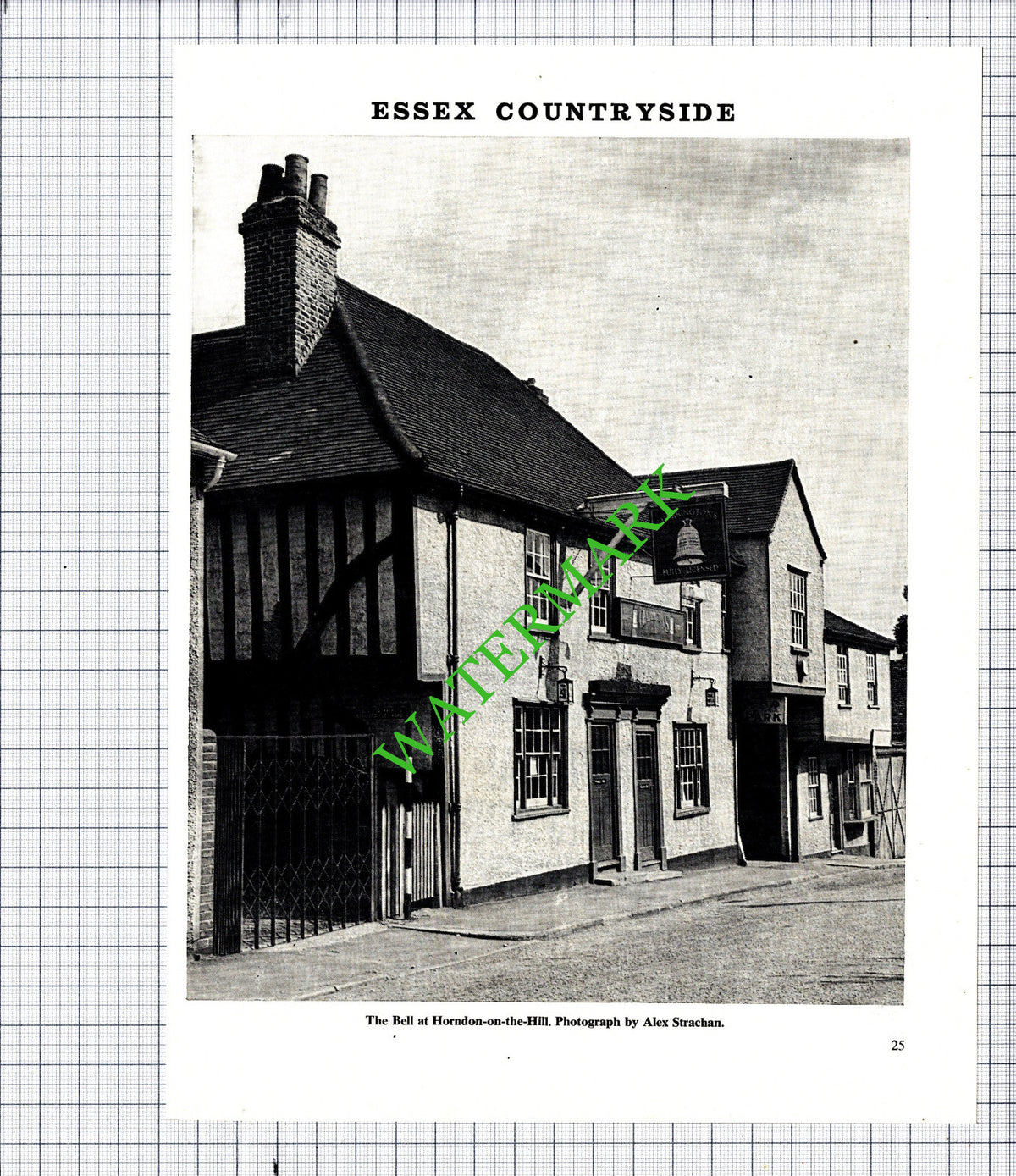 The Bell Horndon-on-the-Hill Essex - 1969 Cutting