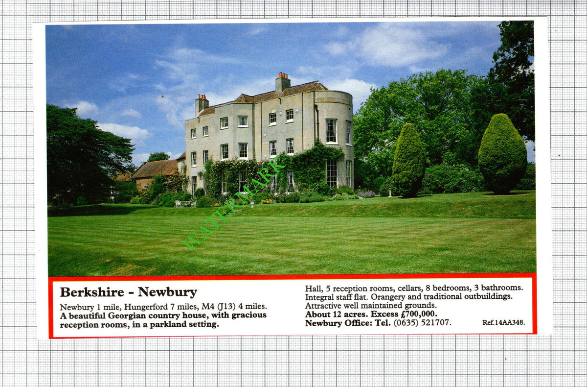 Newbury Berkshire House Sale Advert - 1991 Cutting