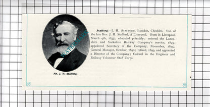 Mr J H Stafford Bowdon Cheshire / Sir Thomas Wardle  Swainsley - c.1900 Clipping
