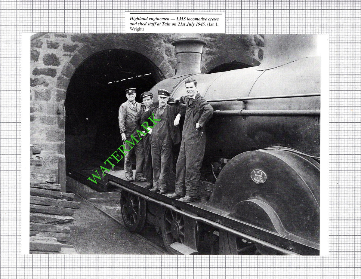 LMS Locomotive Crew Tain Railway  - Cutting