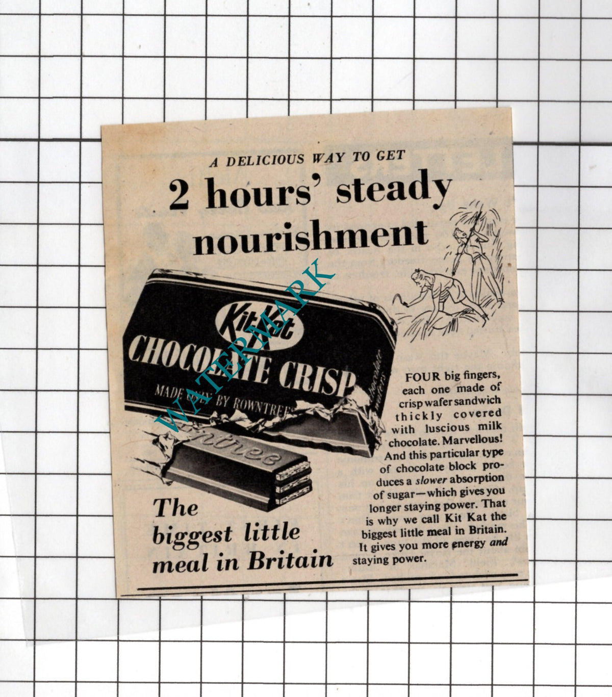 Kitkat Kit Kat Advert   - 1948 SMALL Cutting