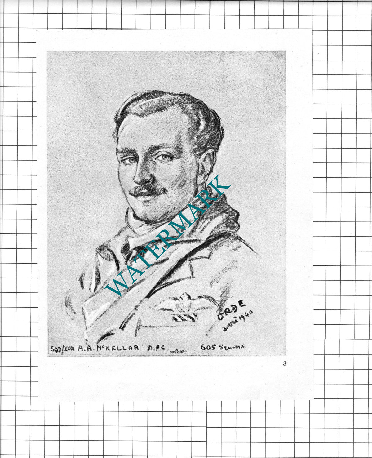 Sqd Leader A A McKellar / Sqd Ldr Max Aitken  WW2 Pilot - 1942 Book Print